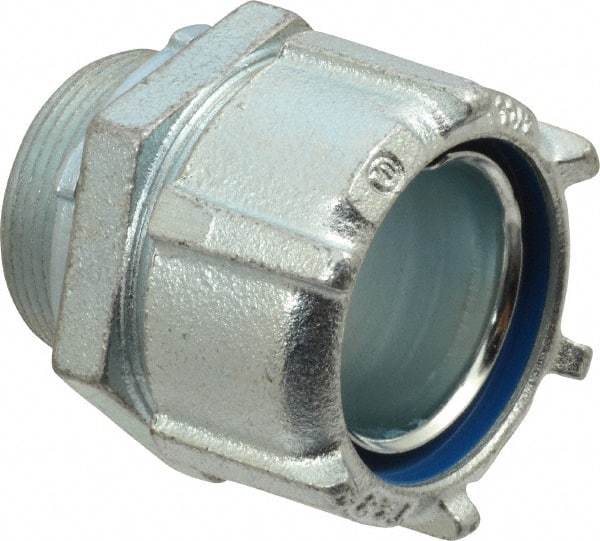 Thomas & Betts - 1-1/2" Trade, Steel Threaded Straight Liquidtight Conduit Connector - Noninsulated - Apex Tool & Supply
