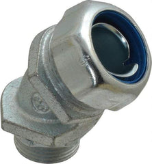 Thomas & Betts - 3/4" Trade, Malleable Iron Threaded Angled Liquidtight Conduit Connector - Noninsulated - Apex Tool & Supply