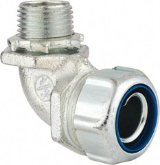 Thomas & Betts - 1/2" Trade, Malleable Iron Threaded Angled Liquidtight Conduit Connector - Noninsulated - Apex Tool & Supply