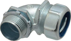 Thomas & Betts - 1" Trade, Malleable Iron Threaded Angled Liquidtight Conduit Connector - Noninsulated - Apex Tool & Supply