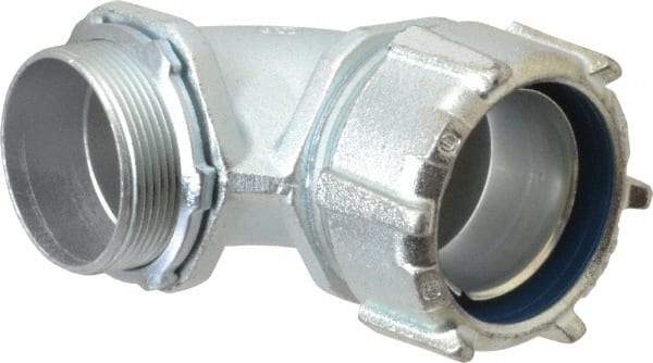 Thomas & Betts - 2" Trade, Malleable Iron Threaded Angled Liquidtight Conduit Connector - Noninsulated - Apex Tool & Supply