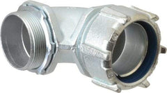 Thomas & Betts - 2" Trade, Malleable Iron Threaded Angled Liquidtight Conduit Connector - Noninsulated - Apex Tool & Supply