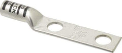 Thomas & Betts - 2/0 AWG Noninsulated Compression Connection Rectangle Ring Terminal - 1/2" Stud, 4.2" OAL x 0.83" Wide, Tin Plated Copper Contact - Apex Tool & Supply