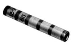 Thomas & Betts - 500mm Wire Size Compatible, Noninsulated, Crimp-On Butt Splice Terminal - 2 Wire Entries, Copper Contacts, Tin Contact Plating, 4-3/4" OAL, Brown - Apex Tool & Supply