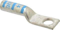 Thomas & Betts - 6 AWG Noninsulated Compression Connection Rectangle Ring Terminal - 1/4" Stud, 1.65" OAL x 0.44" Wide, Tin Plated Copper Contact - Apex Tool & Supply