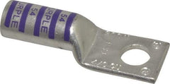 Thomas & Betts - 4/0 AWG Noninsulated Compression Connection Rectangle Ring Terminal - 1/2" Stud, 2.95" OAL x 1.03" Wide, Tin Plated Copper Contact - Apex Tool & Supply