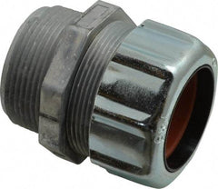 Thomas & Betts - 1-3/16 to 1-3/8" Cable Capacity, Liquidtight, Straight Strain Relief Cord Grip - 1-1/2 NPT Thread, 3-1/16" Long, Zinc - Apex Tool & Supply