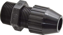 Thomas & Betts - 0.4 to 0.56" Cable Capacity, Liquidtight, Straight Strain Relief Cord Grip - 3/4 Thread, 2.7" Long, Nylon - Apex Tool & Supply