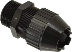 Thomas & Betts - 0.66 to 0.78" Cable Capacity, Liquidtight, Straight Strain Relief Cord Grip - 1 Thread, 3.3" Long, Nylon - Apex Tool & Supply
