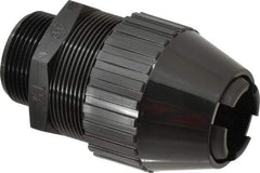 Thomas & Betts - 0.89 to 1.09" Cable Capacity, Liquidtight, Straight Strain Relief Cord Grip - 1-1/4 Thread, 4.2" Long, Nylon - Apex Tool & Supply