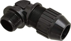 Thomas & Betts - 0.66 to 0.78" Cable Capacity, Liquidtight, Elbow Strain Relief Cord Grip - 3/4 Thread, Nylon - Apex Tool & Supply