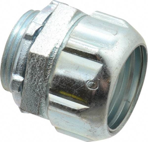 Thomas & Betts - 1" Trade, Malleable Iron Compression Straight Rigid/Intermediate (IMC) Conduit Connector - Noninsulated - Apex Tool & Supply
