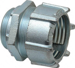 Thomas & Betts - 1-1/2" Trade, Malleable Iron Compression Straight Rigid/Intermediate (IMC) Conduit Connector - Noninsulated - Apex Tool & Supply