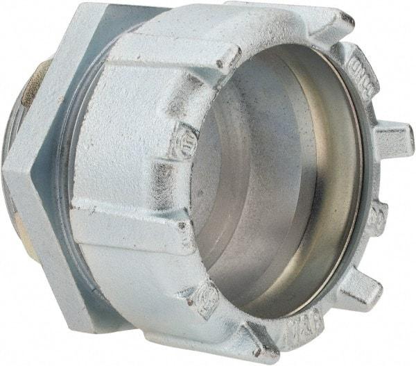 Thomas & Betts - 3" Trade, Malleable Iron Compression Straight Rigid/Intermediate (IMC) Conduit Connector - Noninsulated - Apex Tool & Supply