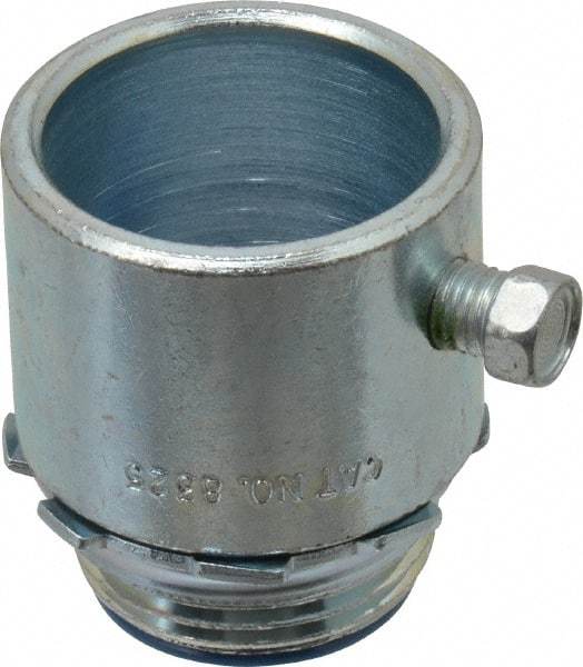 Thomas & Betts - 1" Trade, Steel Set Screw Straight Rigid/Intermediate (IMC) Conduit Connector - Insulated - Apex Tool & Supply