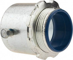 Thomas & Betts - 1-1/2" Trade, Steel Set Screw Straight Rigid/Intermediate (IMC) Conduit Connector - Insulated - Apex Tool & Supply