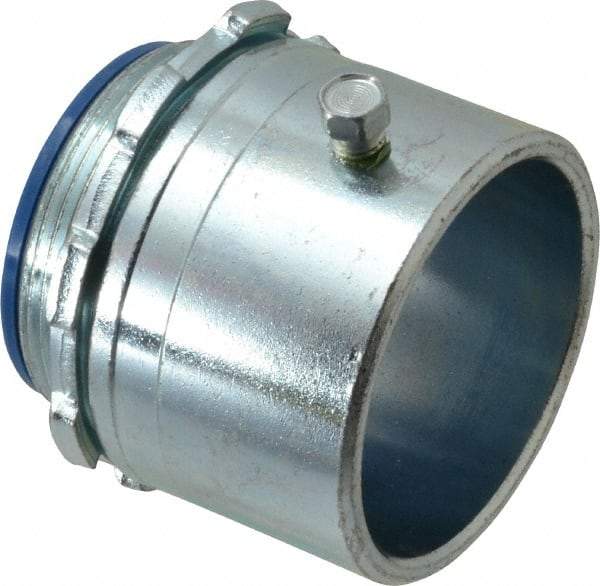 Thomas & Betts - 2" Trade, Steel Set Screw Straight Rigid/Intermediate (IMC) Conduit Connector - Insulated - Apex Tool & Supply