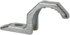 Thomas & Betts - 1-1/2" Pipe, Steel, Hot Dipped Galvanized" Pipe or Conduit Strap - 3/8" Bolt, 1 Mounting Hole - Apex Tool & Supply