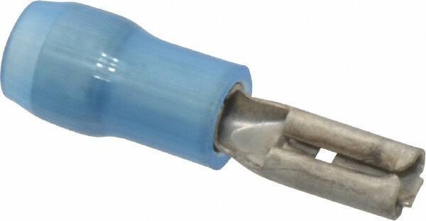 Thomas & Betts - 16 to 14 AWG, Nylon, Fully Insulated, Female Wire Disconnect - 0.11 Inch Wide Tab, Blue, RoHS Compliant, UL 94 V-2 - Apex Tool & Supply