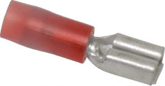 Thomas & Betts - 22 to 18 AWG, Nylon, Fully Insulated, Female Wire Disconnect - 3/16 Inch Wide Tab, Red, CSA Certified, RoHS Compliant, UL 94 V-2, UL File E66716, UL Listed - Apex Tool & Supply