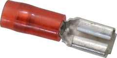 Thomas & Betts - 22 to 18 AWG, Nylon, Fully Insulated, Female Wire Disconnect - 3/16 Inch Wide Tab, Red, CSA Certified, RoHS Compliant, UL 94 V-2, UL File E66716, UL Listed - Apex Tool & Supply