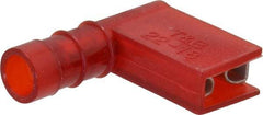 Thomas & Betts - 22 to 18 AWG, Nylon, Fully Insulated, Female Wire Disconnect - 1/4 Inch Wide Tab, Red, CSA Certified, RoHS Compliant, UL 94 V-2, UL File E66716, UL Listed - Apex Tool & Supply