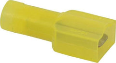 Thomas & Betts - 12 to 10 AWG, Nylon, Fully Insulated, Male Wire Disconnect - 1/4 Inch Wide Tab, Yellow, CSA Certified, RoHS Compliant, UL 94 V-0, UL File E66716, UL Listed - Apex Tool & Supply