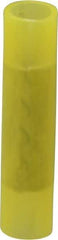 Thomas & Betts - 12 to 10 AWG Compatible, Nylon Fully Insulated, Crimp-On Butt Splice Terminal - 2 Wire Entries, Copper Contacts, Tin Contact Plating, 1.26" OAL, Yellow - Apex Tool & Supply