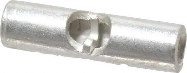 Thomas & Betts - 16 to 14 AWG Compatible, Noninsulated, Crimp-On Butt Splice Terminal - 2 Wire Entries, Copper Contacts, Tin Contact Plating, 0.62" OAL, Blue - Apex Tool & Supply