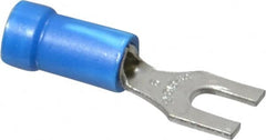 Thomas & Betts - #6 Stud, 18 to 14 AWG Compatible, Partially Insulated, Crimp Connection, Standard Fork Terminal - Apex Tool & Supply