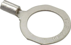 Thomas & Betts - 18-14 AWG Noninsulated Crimp Connection D Shaped Ring Terminal - 1/2" Stud, 1.06" OAL x 0.72" Wide, Tin Plated Copper Contact - Apex Tool & Supply