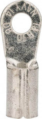 Thomas & Betts - 8 AWG Noninsulated Crimp Connection Circular Ring Terminal - #10 Stud, 1.09" OAL x 0.42" Wide, Tin Plated Copper Contact - Apex Tool & Supply