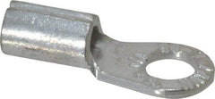Thomas & Betts - 8 AWG Noninsulated Crimp Connection Circular Ring Terminal - 1/4" Stud, 1.13" OAL x 0.48" Wide, Tin Plated Copper Contact - Apex Tool & Supply