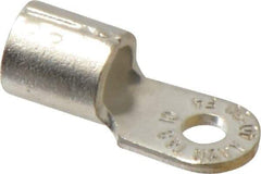 Thomas & Betts - 4 AWG Noninsulated Crimp Connection Circular Ring Terminal - #10 Stud, 1.16" OAL x 0.48" Wide, Tin Plated Copper Contact - Apex Tool & Supply