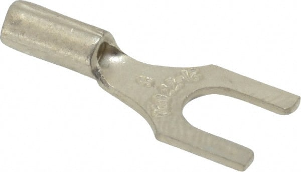 Thomas & Betts - #8 Stud, 22 to 16 AWG Compatible, Noninsulated, Crimp Connection, Standard Fork Terminal - Apex Tool & Supply