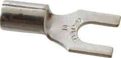 Thomas & Betts - #10 Stud, 12 to 10 AWG Compatible, Noninsulated, Crimp Connection, Standard Fork Terminal - Apex Tool & Supply