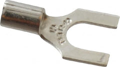 Thomas & Betts - 1/4" Stud, 12 to 10 AWG Compatible, Noninsulated, Crimp Connection, Standard Fork Terminal - Apex Tool & Supply