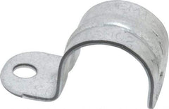 Thomas & Betts - 3/4" Pipe, Steel, Zinc Plated" Pipe or Conduit Strap - 1 Mounting Hole - Apex Tool & Supply