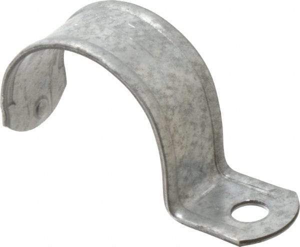 Thomas & Betts - 2" Pipe, Steel, Zinc Plated" Pipe or Conduit Strap - 1 Mounting Hole - Apex Tool & Supply