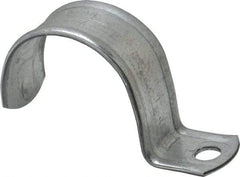 Thomas & Betts - 2" Pipe, Steel, Zinc Plated" Pipe or Conduit Strap - 1 Mounting Hole - Apex Tool & Supply