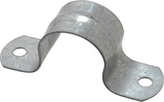 Thomas & Betts - 3/4 Pipe, Steel, Zinc Plated Pipe or Conduit Strap - 2 Mounting Holes - Apex Tool & Supply