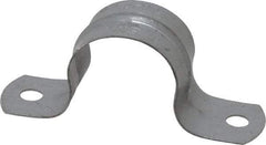 Thomas & Betts - 1 Pipe, Steel, Zinc Plated Pipe or Conduit Strap - 2 Mounting Holes - Apex Tool & Supply