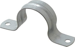 Thomas & Betts - 1-1/2 Pipe, Steel, Zinc Plated Pipe or Conduit Strap - 2 Mounting Holes - Apex Tool & Supply