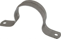 Thomas & Betts - 2 Pipe, Steel, Zinc Plated Pipe or Conduit Strap - 2 Mounting Holes - Apex Tool & Supply