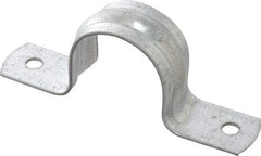 Thomas & Betts - 1 Pipe, Steel, Zinc Plated Pipe or Conduit Strap - 2 Mounting Holes - Apex Tool & Supply