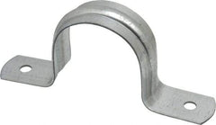 Thomas & Betts - 1-1/2 Pipe, Steel, Zinc Plated Pipe or Conduit Strap - 2 Mounting Holes - Apex Tool & Supply