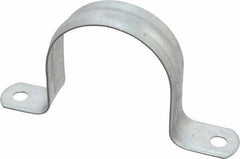 Thomas & Betts - 2-1/2 Pipe, Steel, Zinc Plated Pipe or Conduit Strap - 2 Mounting Holes - Apex Tool & Supply