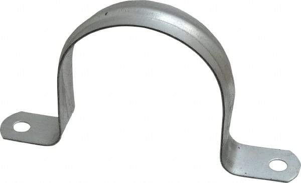 Thomas & Betts - 3 Pipe, Steel, Zinc Plated Pipe or Conduit Strap - 2 Mounting Holes - Apex Tool & Supply