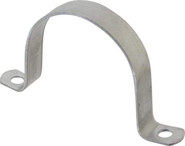 Thomas & Betts - 3-1/2 Pipe, Steel, Zinc Plated Pipe or Conduit Strap - 2 Mounting Holes - Apex Tool & Supply