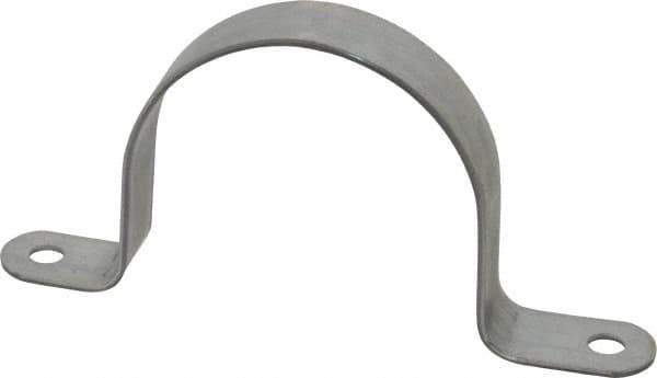 Thomas & Betts - 4 Pipe, Steel, Zinc Plated Pipe or Conduit Strap - 2 Mounting Holes - Apex Tool & Supply